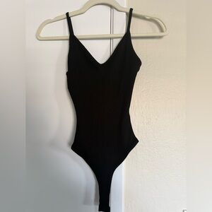 Lulu's Basics Black Ribbed Bodysuit